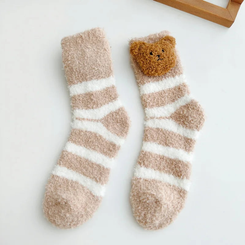Cosy Cute Bear Socks