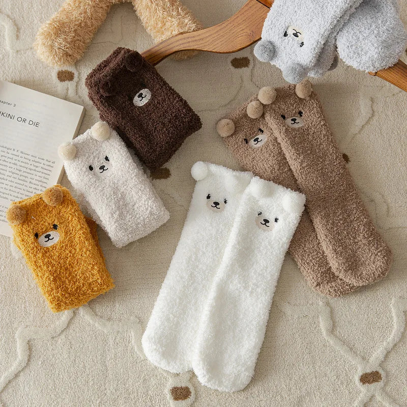 Cosy Cute Bear Socks