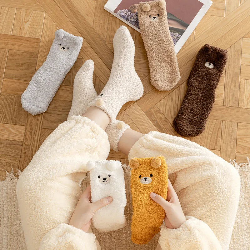 Cosy Cute Bear Socks