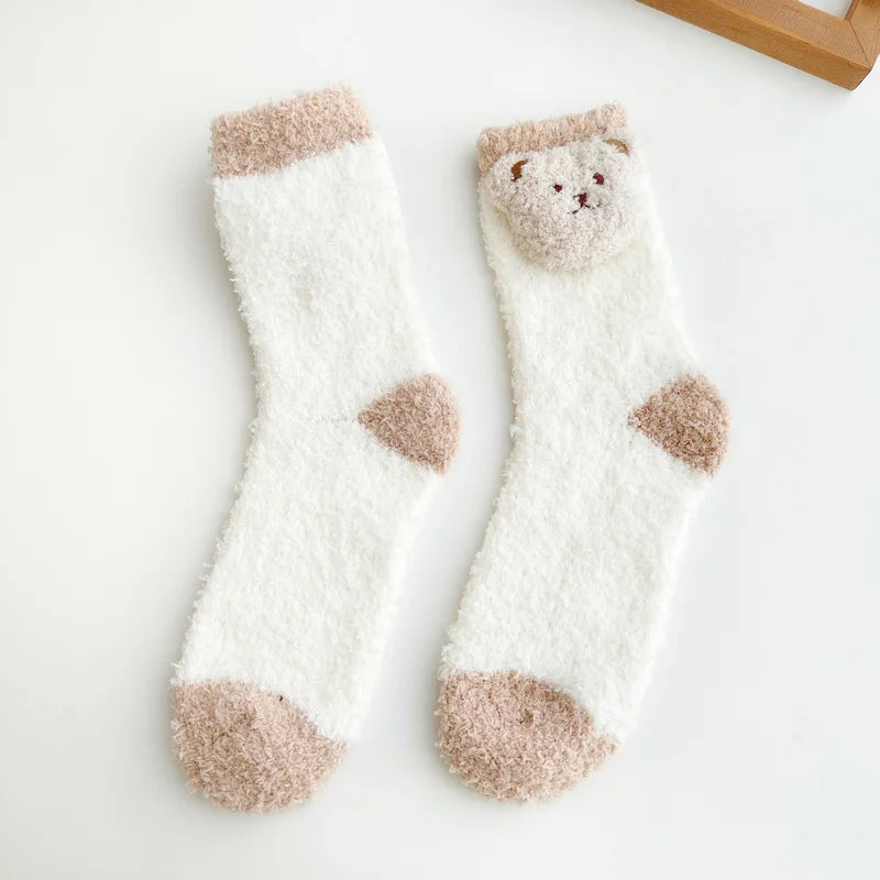 Cosy Cute Bear Socks