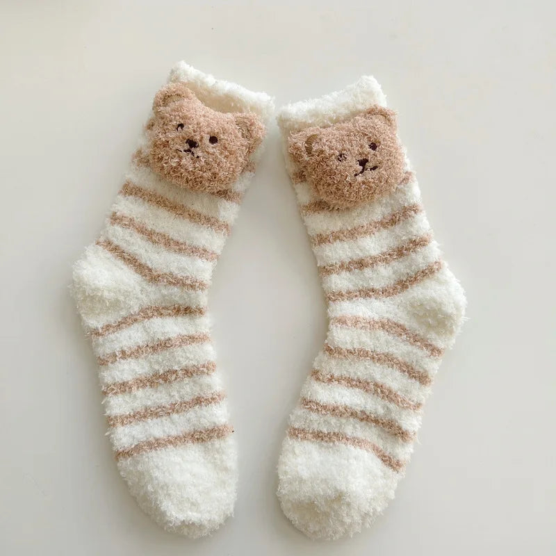 Cosy Cute Bear Socks