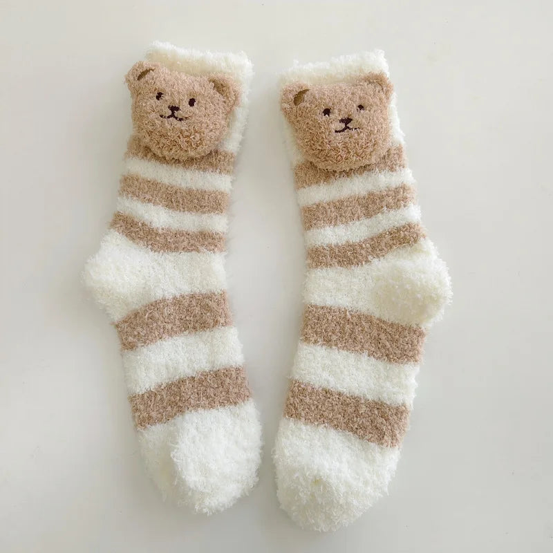Cosy Cute Bear Socks