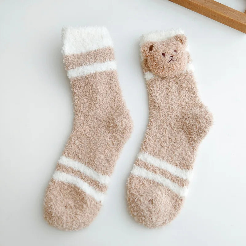 Cosy Cute Bear Socks