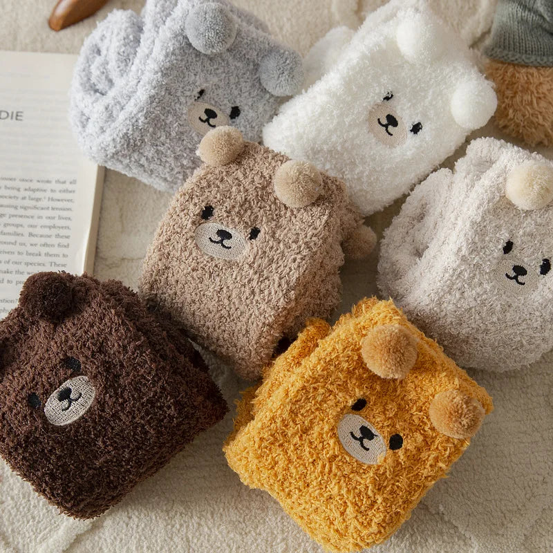 Cosy Cute Bear Socks