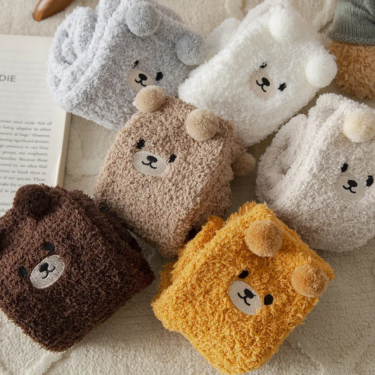 Cosy Cute Bear Socks